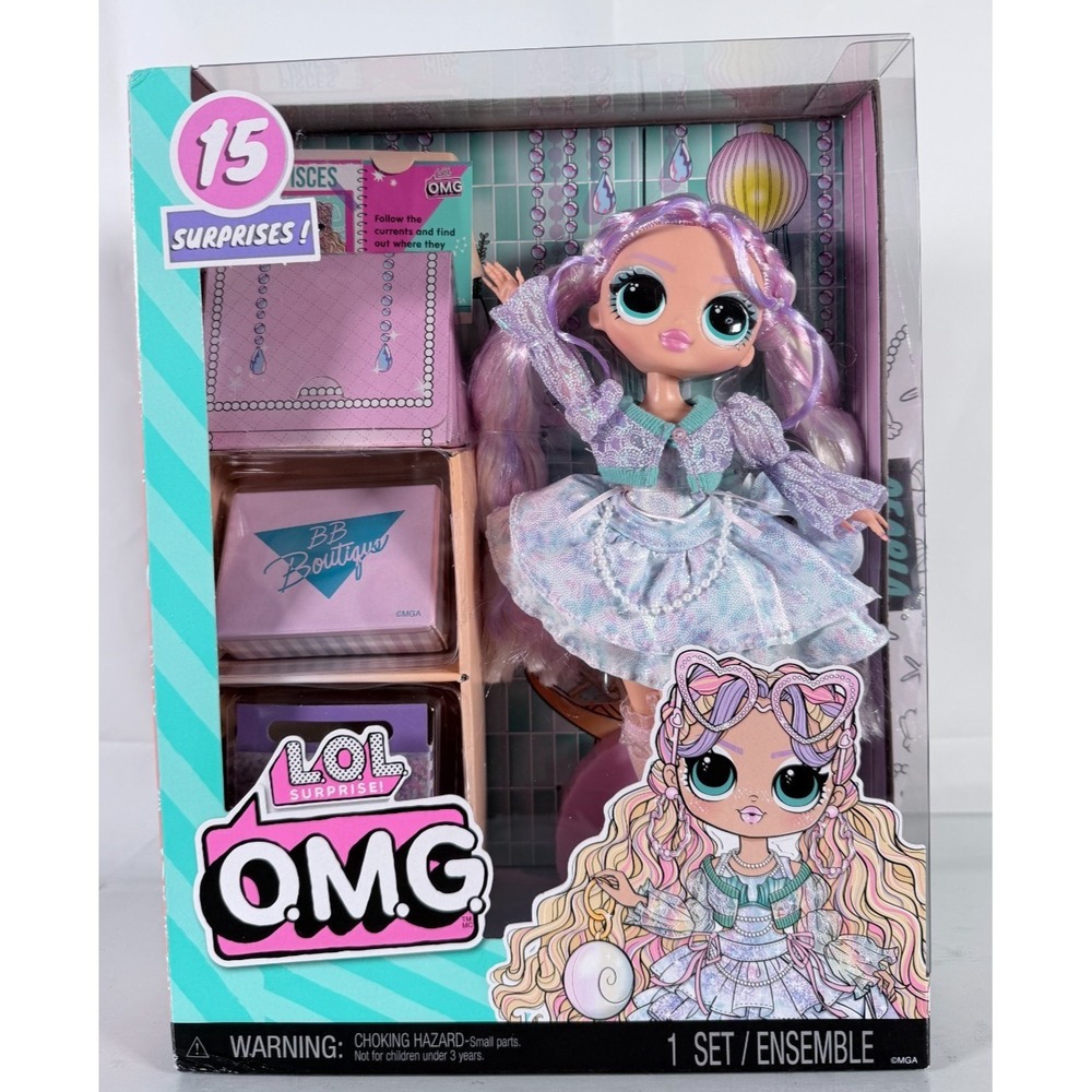 L.O.L. Surprise!OMG! PEARLA Fashion Doll with 15 Surprises Play & Style-NEW